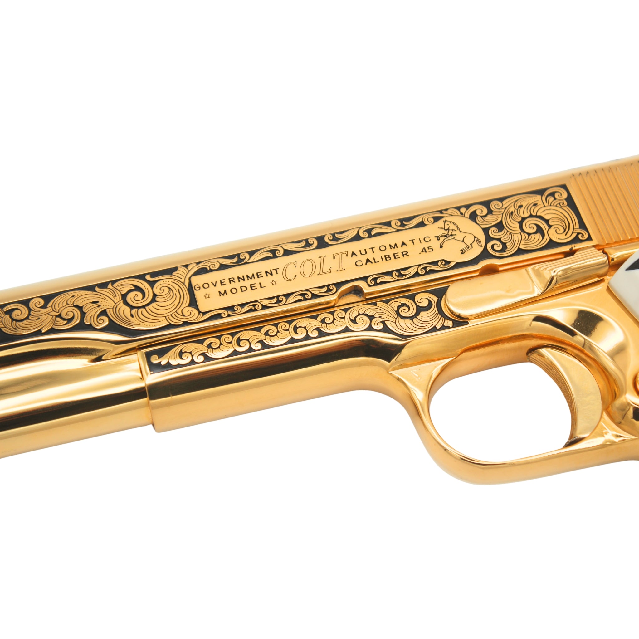 Colt 1911 45 ACP Engraved in 24K Gold Custom