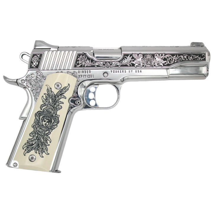 Kimber 1911 38 Super Stainless Steel Engraved Custom Pistol