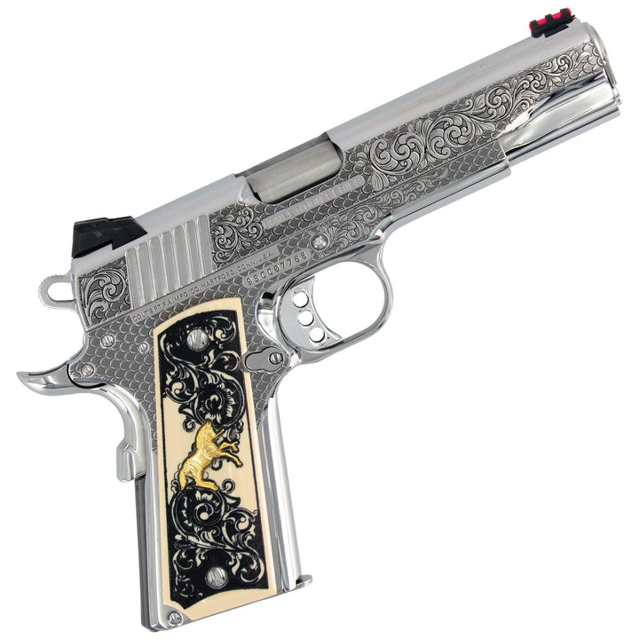 Colt Competition 9mm Engraved High Polished Stainless Steel