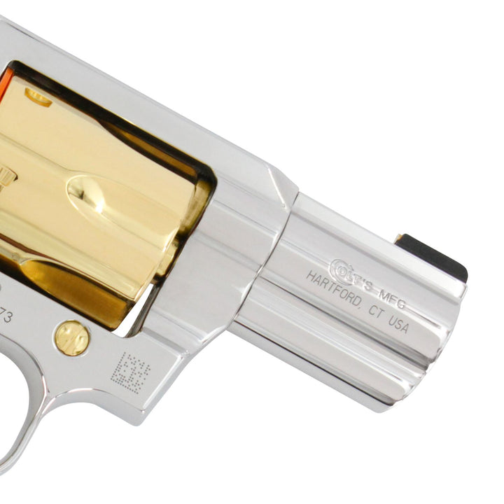Colt King Cobra, 2", .357, High Polished Stainless Steel & 24kt Gold Plated Accent, SKU: 6705062641766, Gold Gun, gold firearm