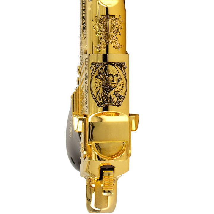 Desert Eagle Patriot 44 Rem Mag, 6", 24kt Gold Plated and Engraved, Magnum Research, SKU: 6966446620774, 761226032281