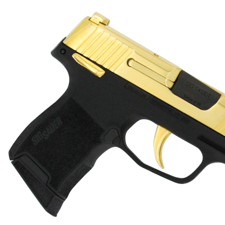 Sig Sauer P365, 9mm Luger, 24kt Gold, SKU: 6774603710566, 24 karat gold gun, 24 Karat Gold Firearm