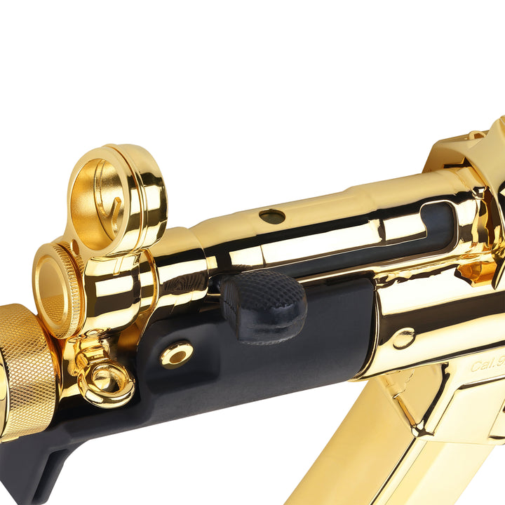 Century Arms, AP5-P Grey Team 24K Gold Plated 9mm Luger 14.9" Barrel 30-Rounds Black Furniture-6