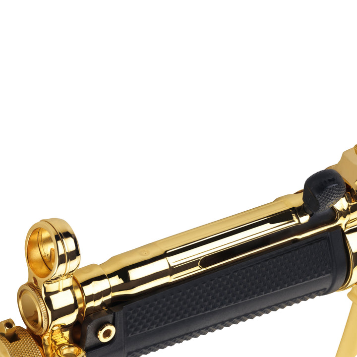 Century Arms 24K Italian Gold HG6034ALN AP5 CORE 9mm Luger 30+1 8.90" Threaded Barrel, Black, Stamped Metal Rec, Fixed Front/Drum Rear Sights, Includes Sling (2 Mag)-10