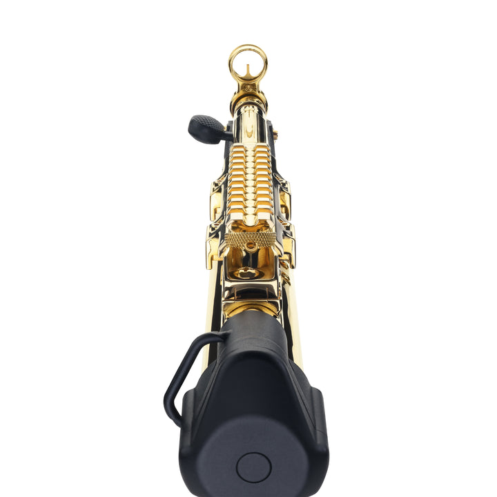 Century Arms 24K Italian Gold HG6034ALN AP5 CORE 9mm Luger 30+1 8.90" Threaded Barrel, Black, Stamped Metal Rec, Fixed Front/Drum Rear Sights, Includes Sling (2 Mag)-11