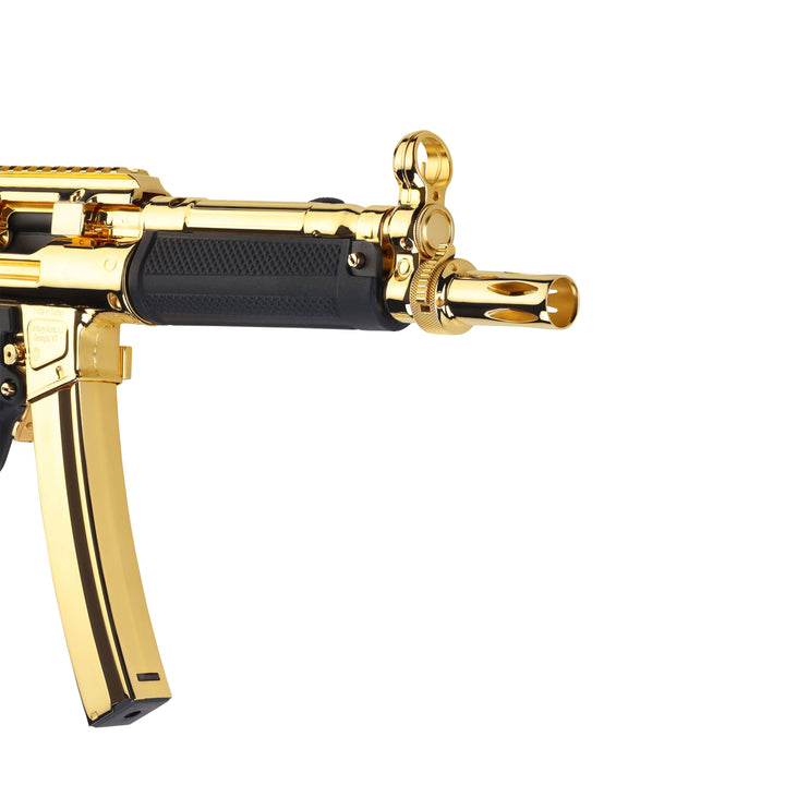 Century Arms 24K Italian Gold HG6034ALN AP5 CORE 9mm Luger 30+1 8.90" Threaded Barrel, Black, Stamped Metal Rec, Fixed Front/Drum Rear Sights, Includes Sling (2 Mag)-5