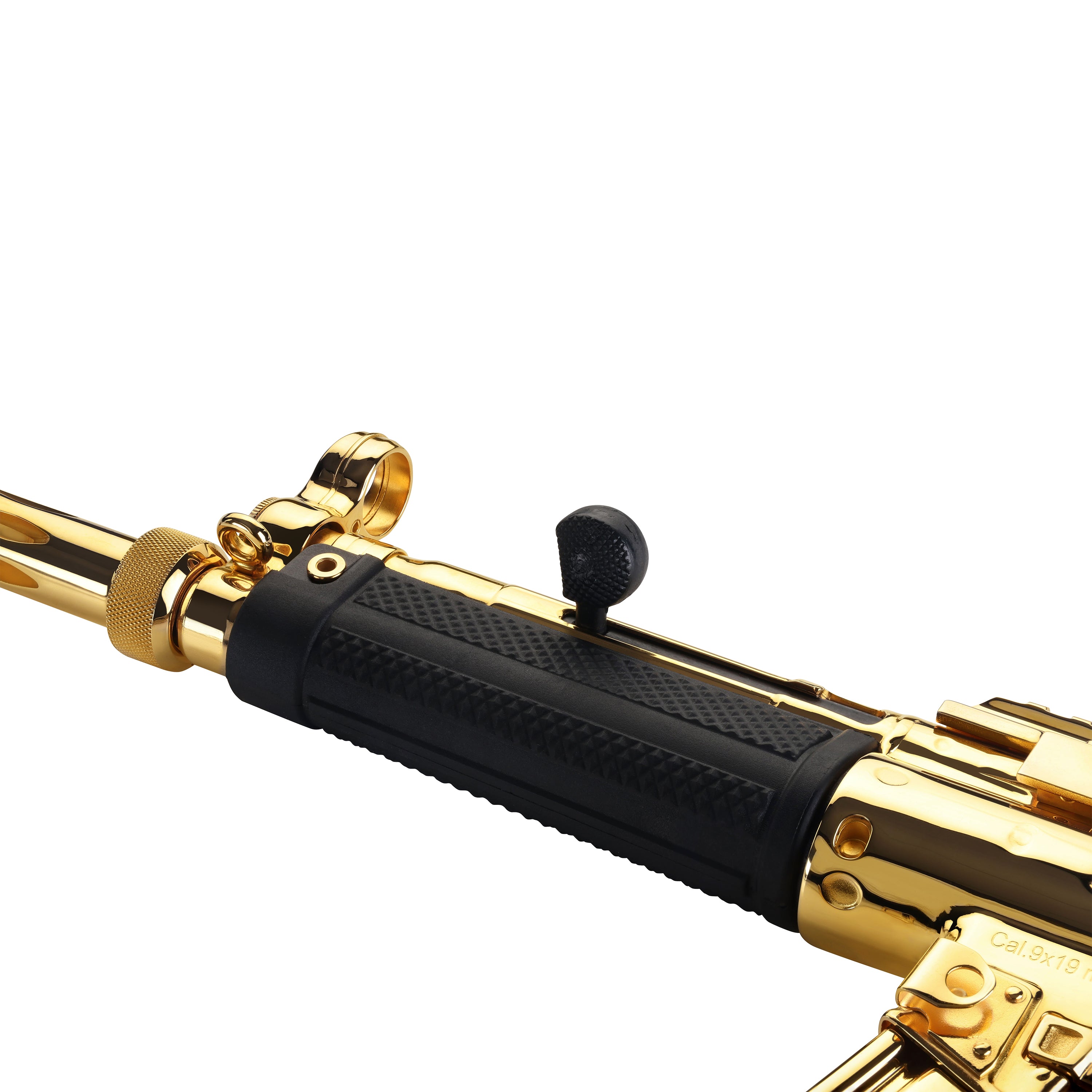 Century Arms 24K Italian Gold HG6034ALN AP5 CORE 9mm Luger 30+1 8.90" Threaded Barrel, Black, Stamped Metal Rec, Fixed Front/Drum Rear Sights, Includes Sling (2 Mag)-15