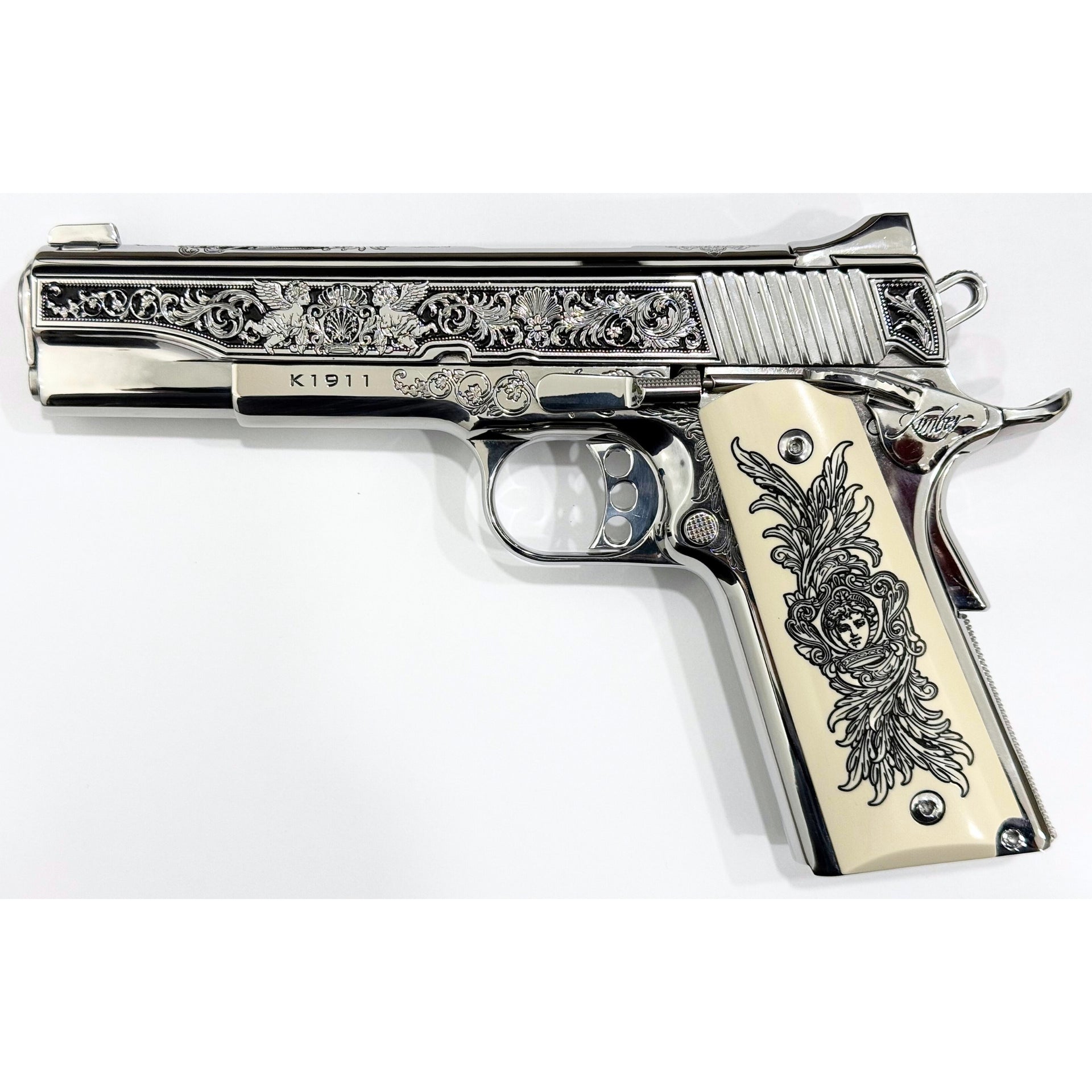 Kimber 1911 Stainless II, 38 Super, Gardens of Versailles, All High Polished Stainless Steel