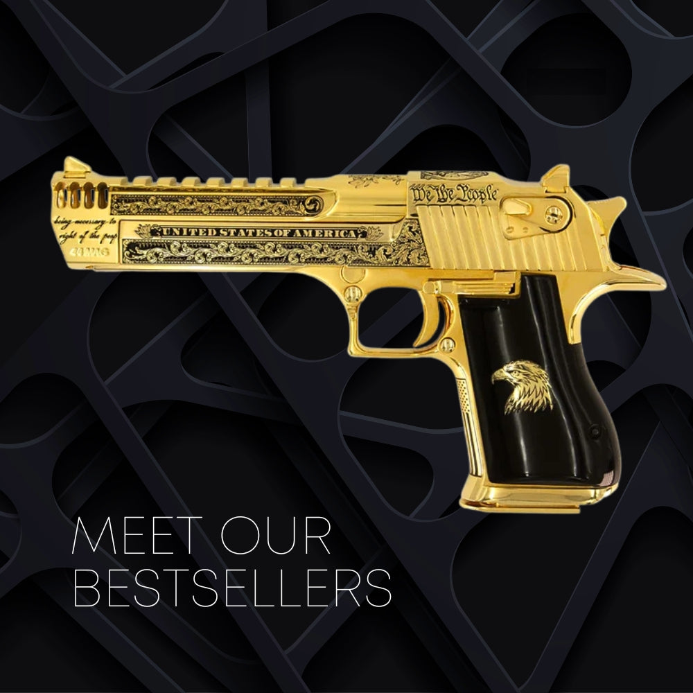 Desert Eagle Pistol 24K Gold Custom