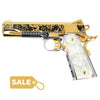 Colt 1911 Competition, 45ACP, Memento Vivere with 24K Gold Plated Slide and Accents