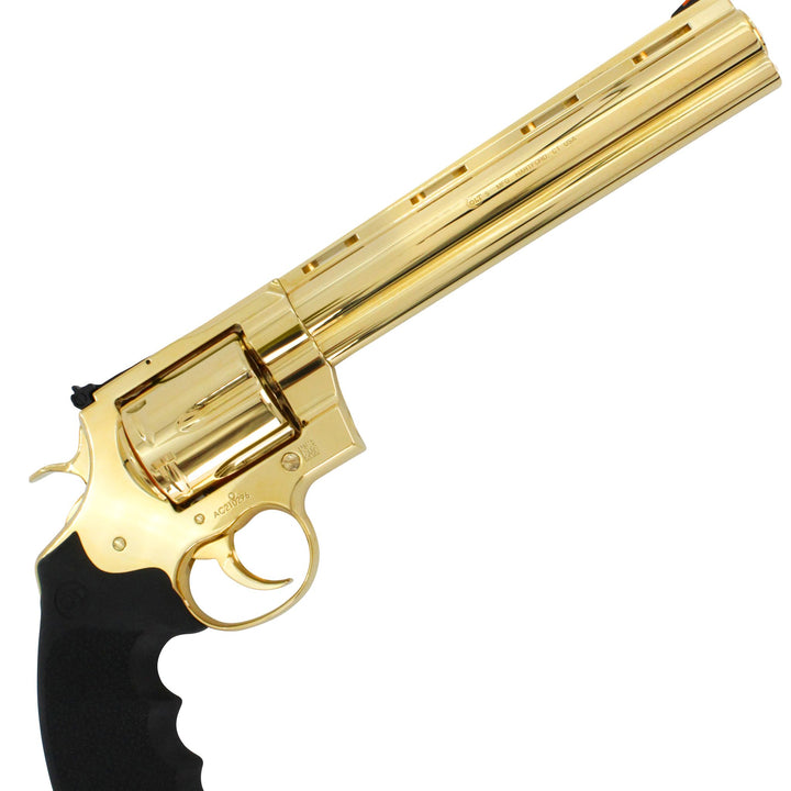 Colt Anaconda, 8", .44 Magnum, 24 karat Gold Plated SKU: 6707256393830, 24 karat gold gun, 24 Karat Gold Firearm