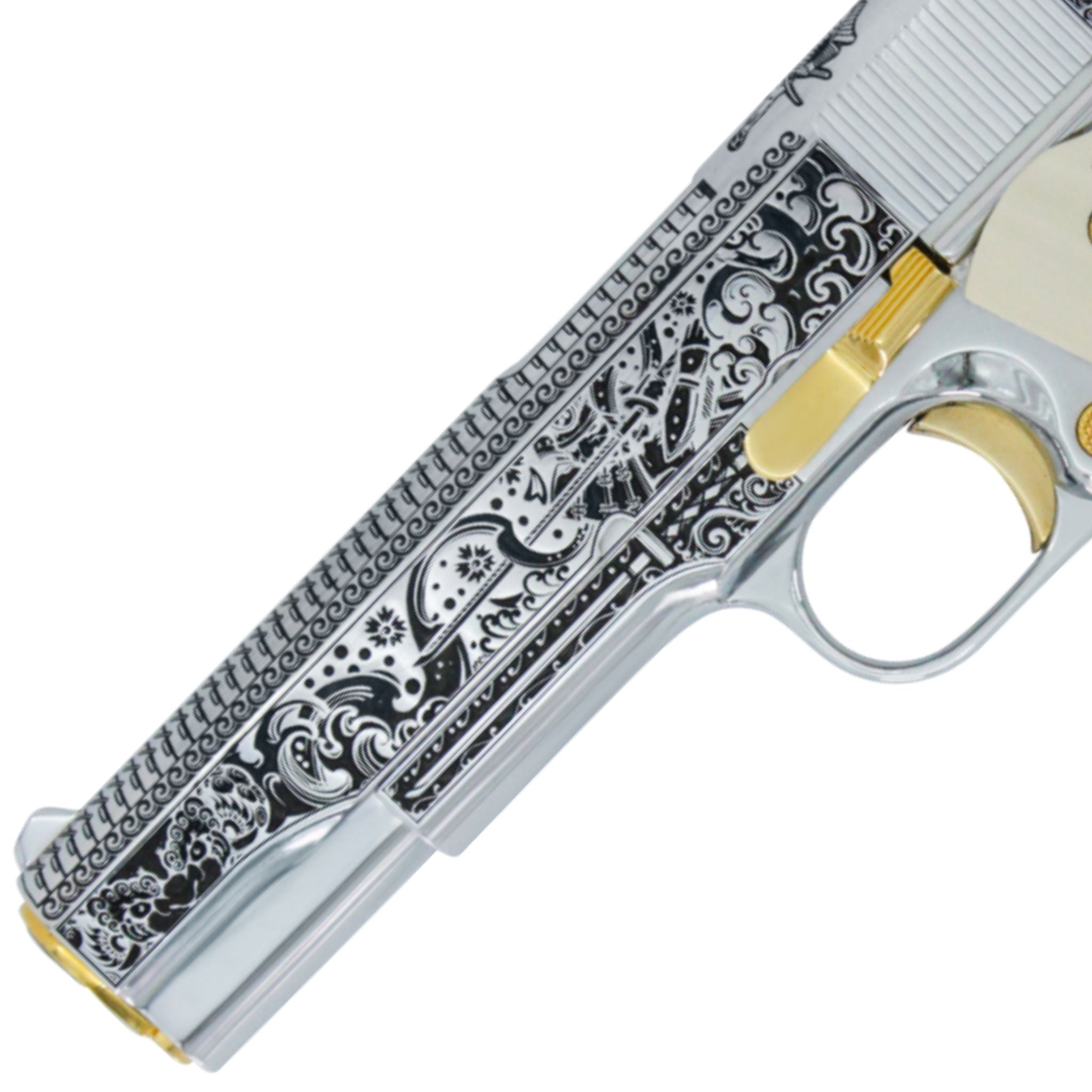 Colt Government 1911, 45 ACP, Bushido Blade, High Polish Stainless Ste