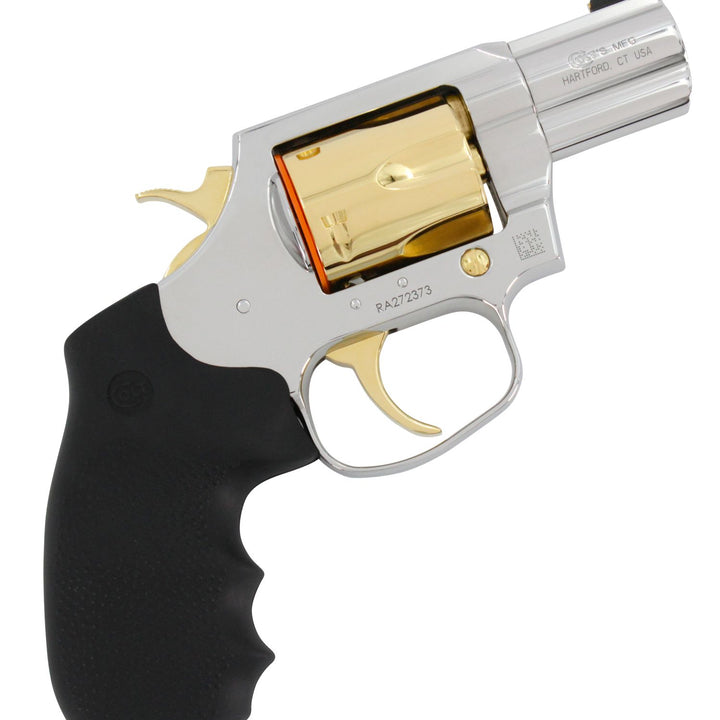 Colt King Cobra, 2", .357, High Polished Stainless Steel & 24kt Gold Plated Accent, SKU: 6705062641766, Gold Gun, gold firearm
