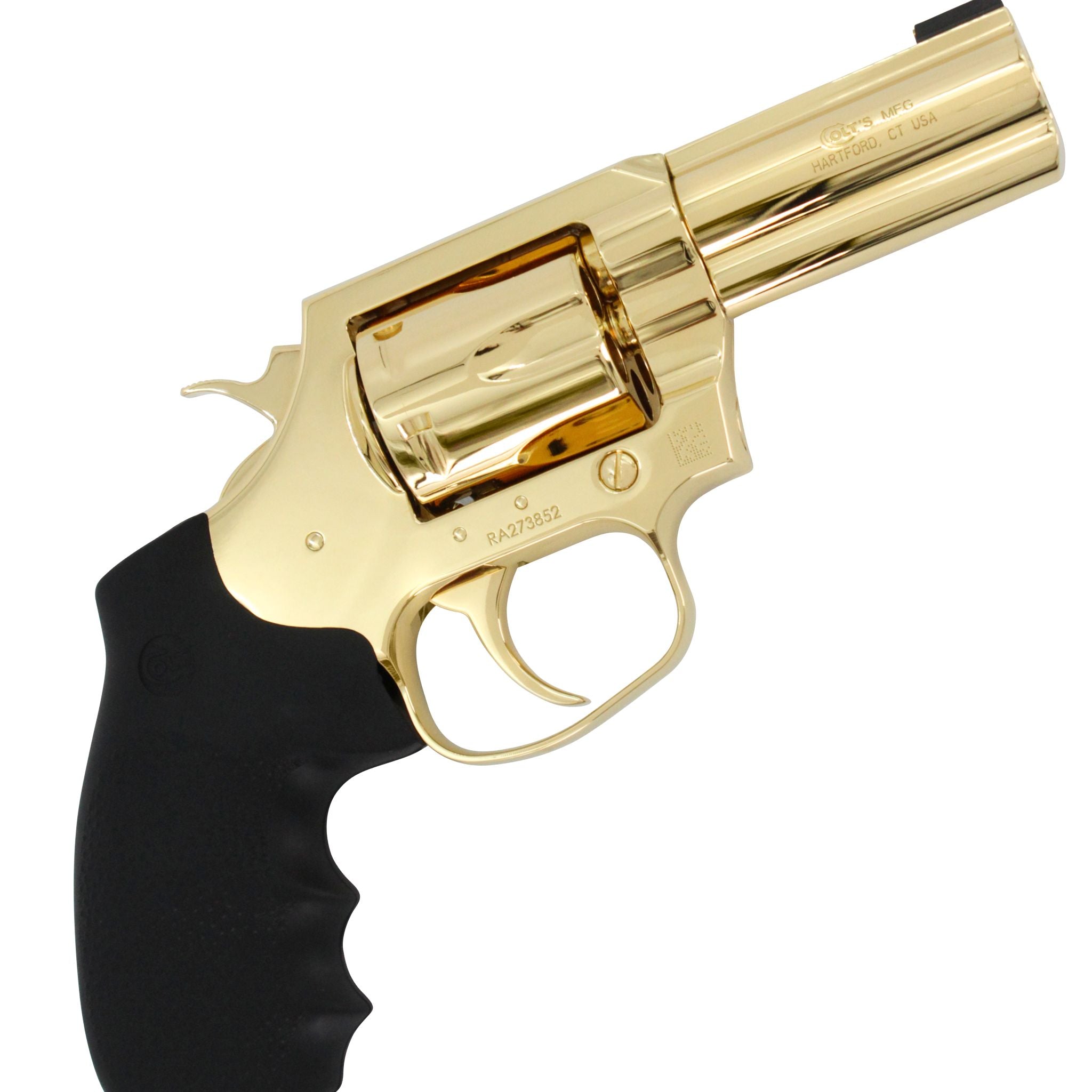 Colt King Cobra, 3", 357 Magnum, 24 karat Gold Plated, SKU: 4905672999014, Gold Gun, gold firearm