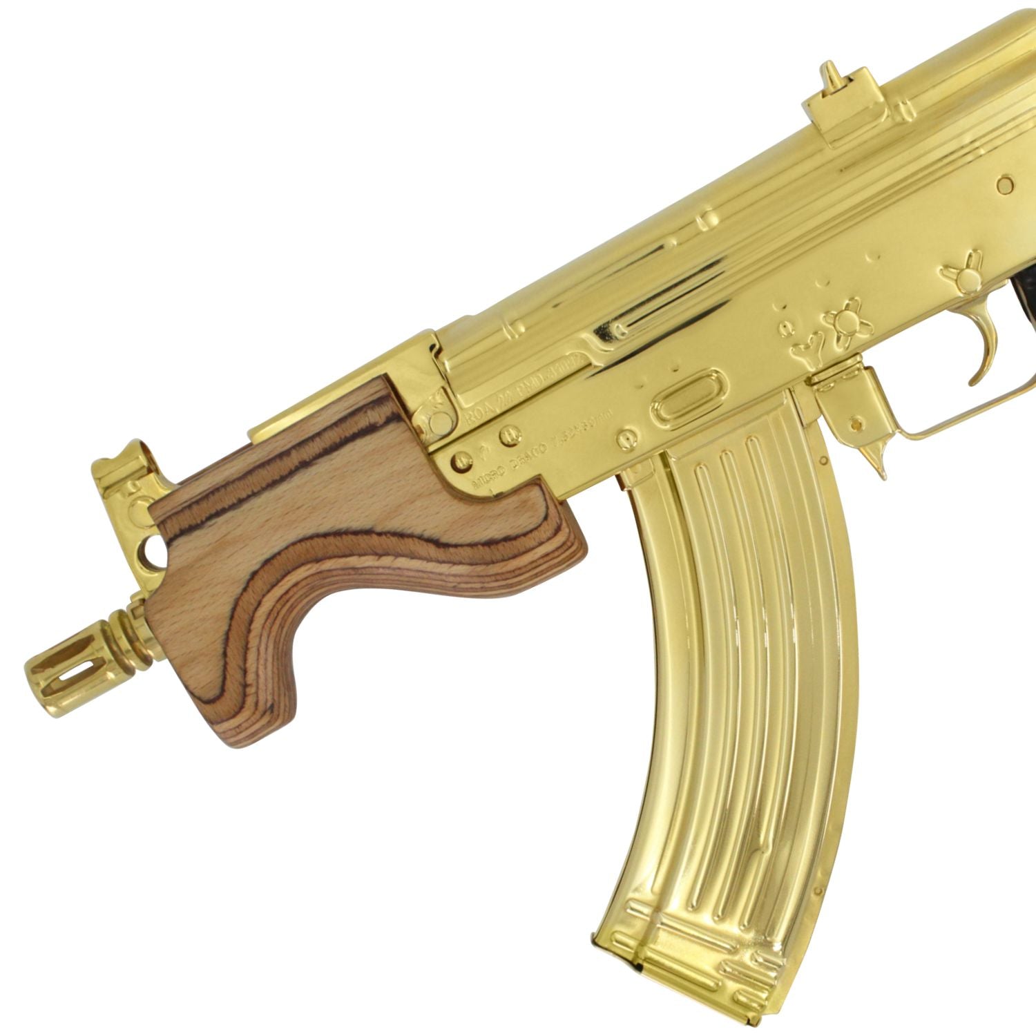 Century Arms Micro Draco, 7.62 X 39mm, 24k Gold Plated With 24k Gold Plated Magazine, SKU: 6781534470246